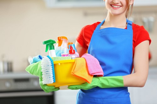 Airbnb cleaner preparing a short-let flat in SW10 for the next guest