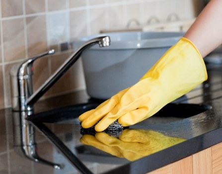 Professional domestic cleaning in a SW10 kitchen and living space