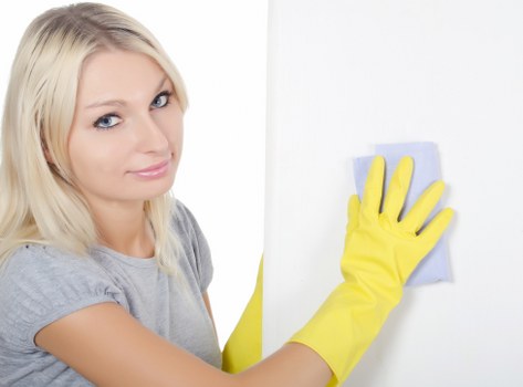 Local office cleaners working in a modern SW10 business premises